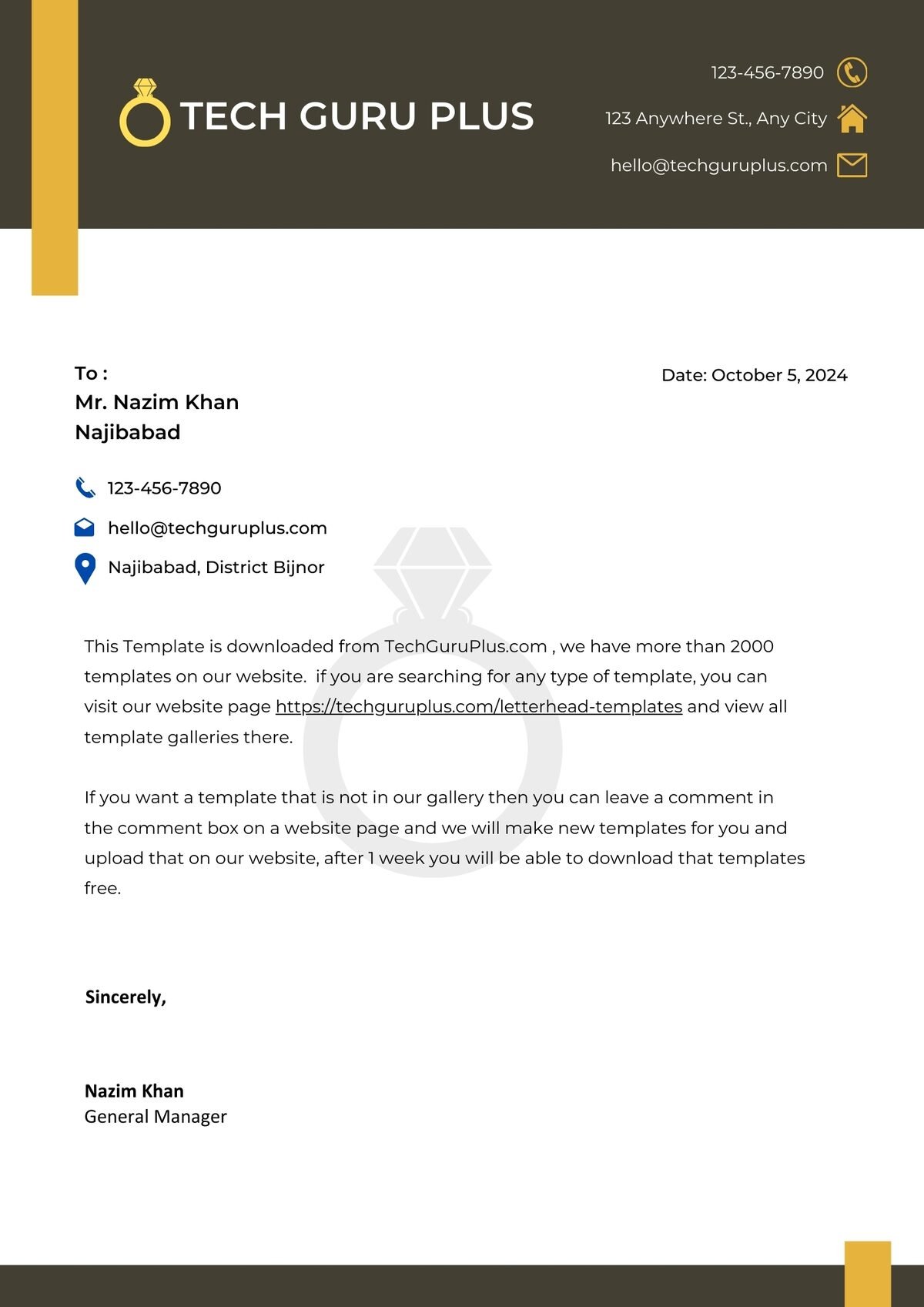 Jewellery Letterhead Template-7