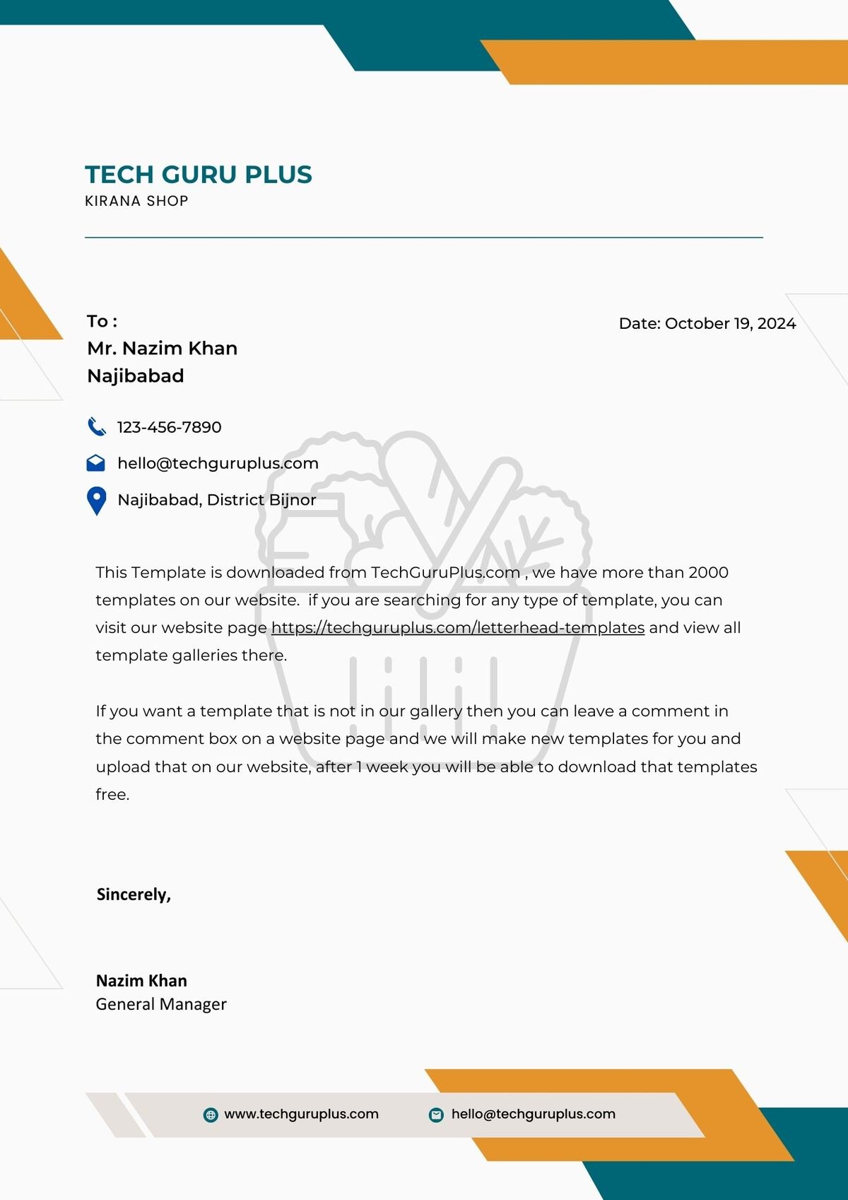 Kirana Store Letterhead Template-11