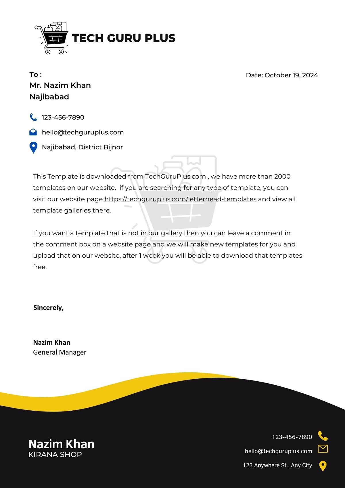 Kirana Store Letterhead Template-7