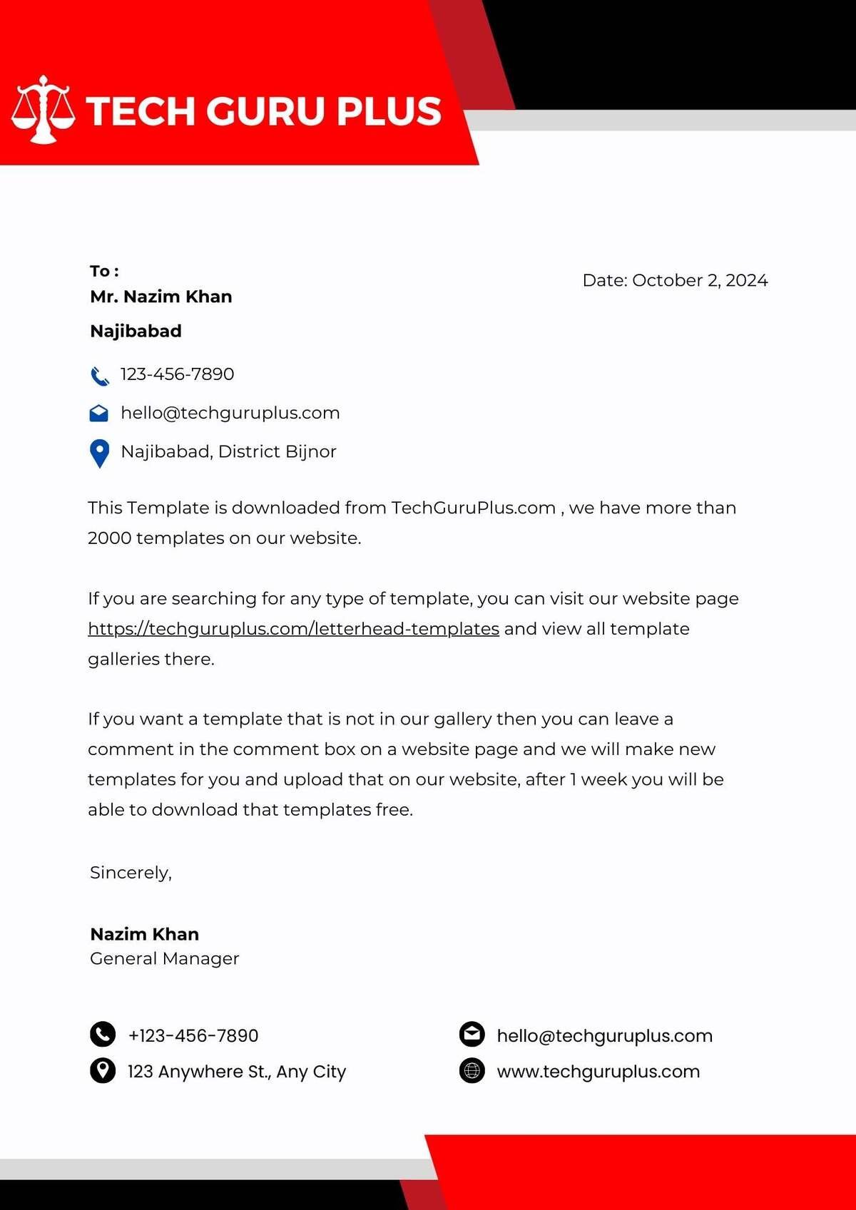 Lawyer Letterhead Templates Download in Word Format - 11