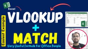 VLOOKUP Formula with MATCH Formula in Excel with Easy Example