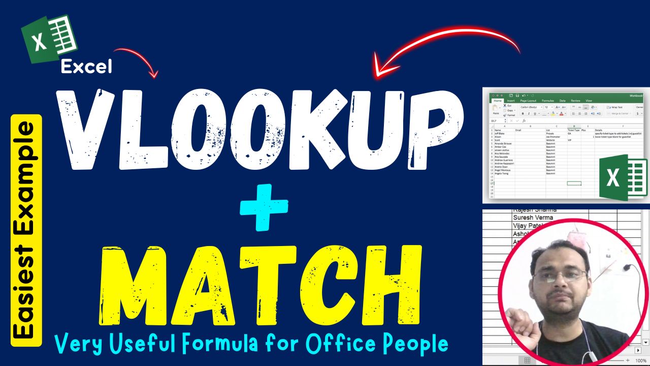 VLOOKUP Formula with MATCH Formula in Excel with an Easy Example