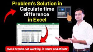 Problem in Calculate time difference in Excel