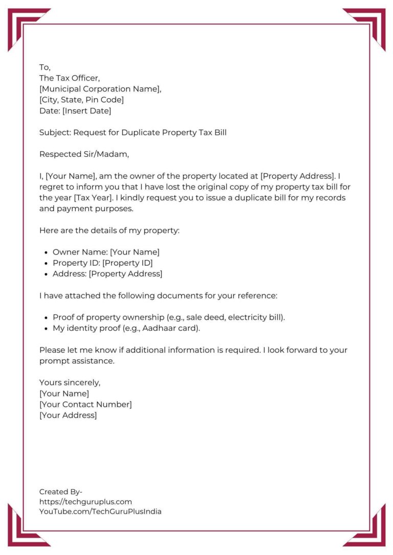 application-for-requesting-duplicate-property-tax-bill-5-format