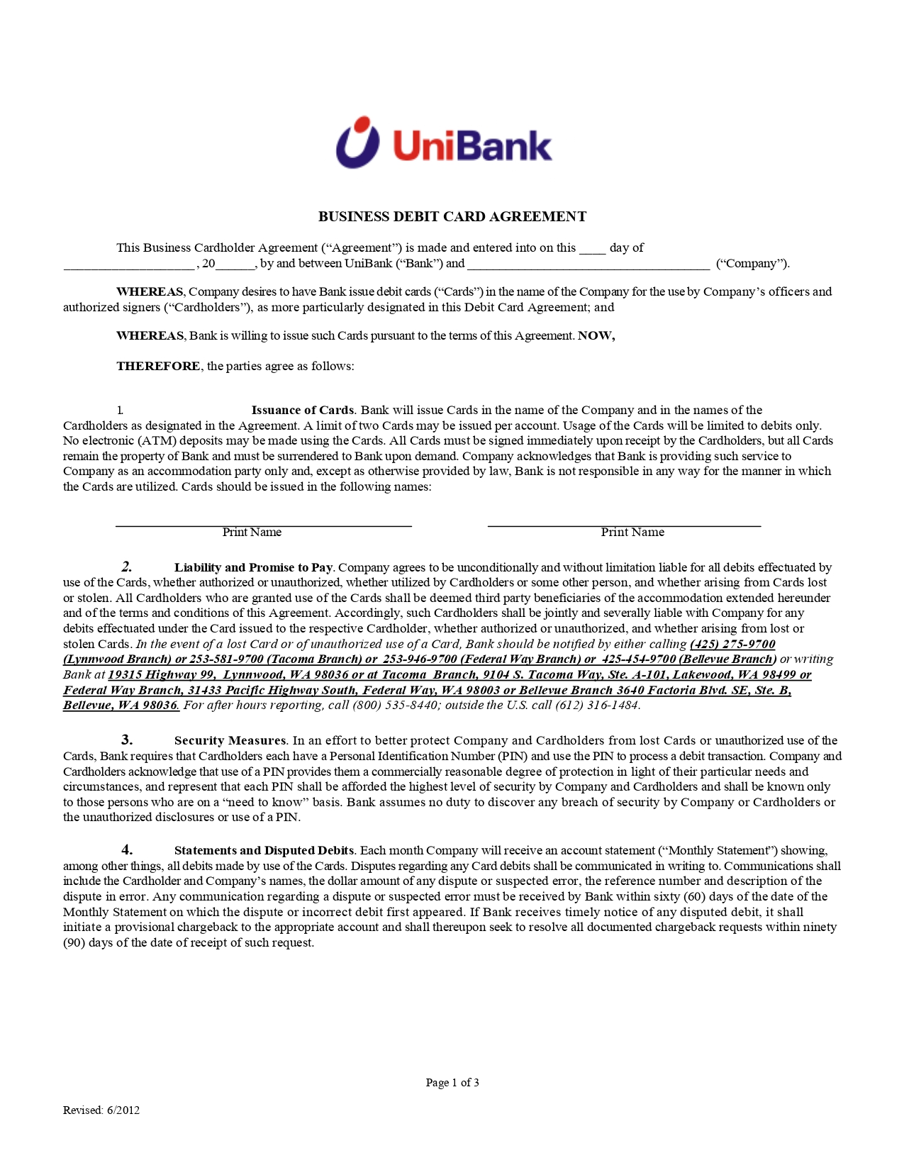 UniBank - Business Debit Card Application Form in PDF Download_page-0001