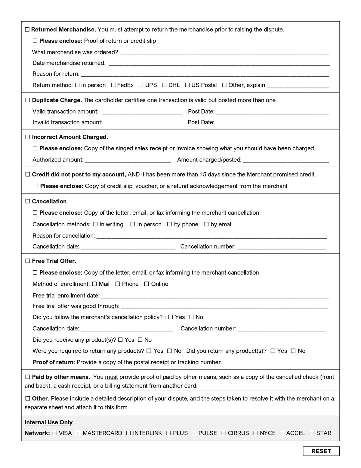 UniBank - Debit Card Dispute (Non-Fraud) Form in PDF Download_page-0002