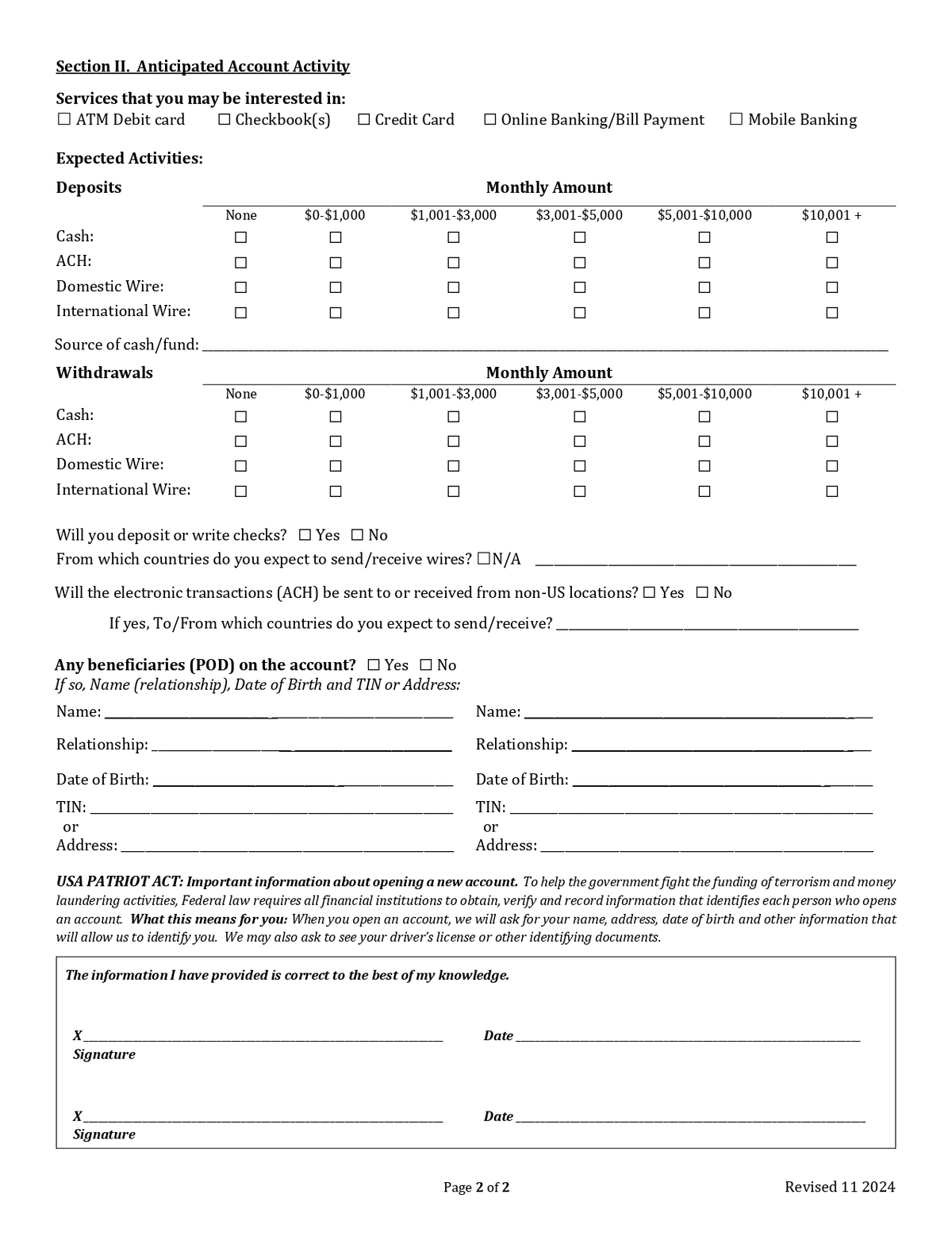 UniBank - Personal Banking Application Form in PDF Download_page-0002