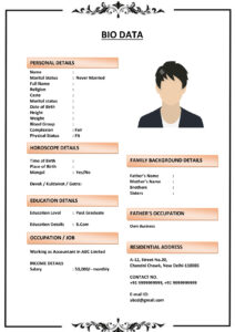 Marriage Biodata for Gujarati Families (Download Word .docx)