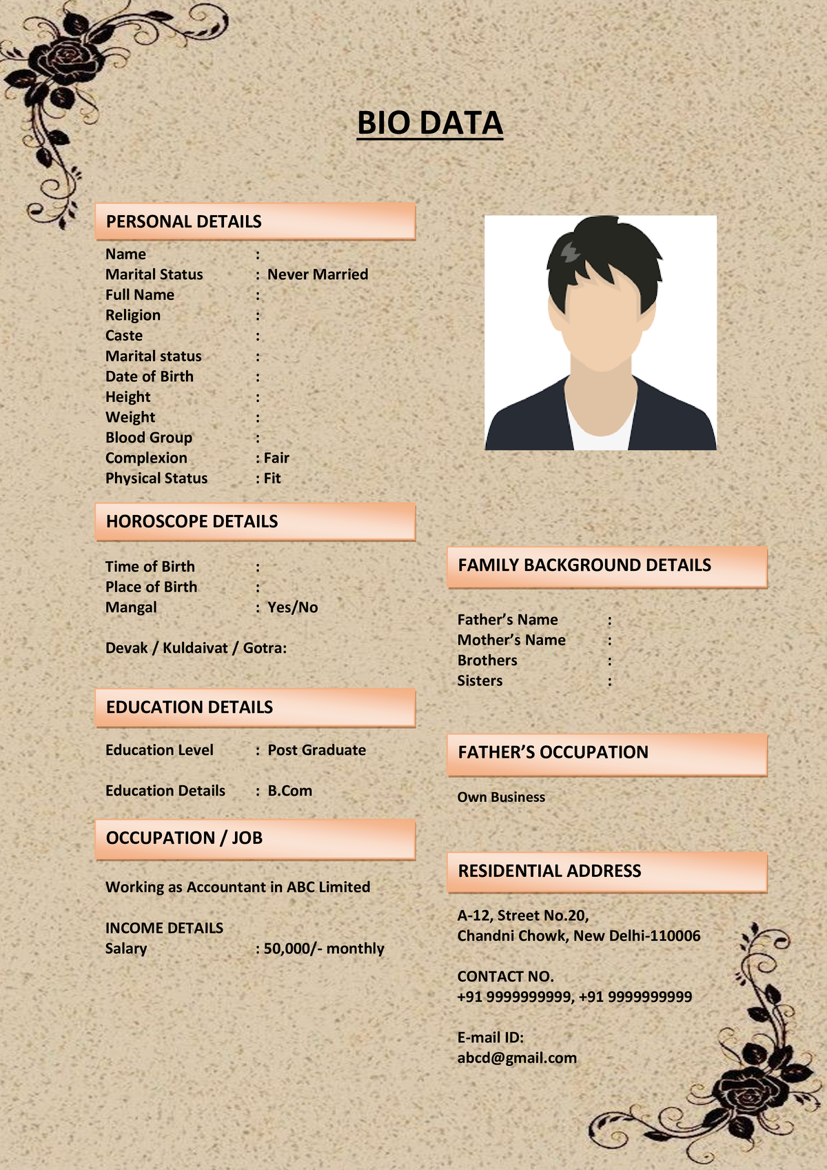Marriage Biodata for Sports Enthusiasts