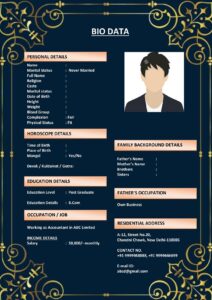 Sikh Matrimonial Biodata Format (Download Word .docx)