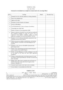 Income Tax Form No. 3CEK Download Statement to be furnished by an eligible investment fund to the Assessing Officer