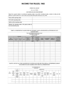 Income Tax Form No. 3CEAD Download Report by a parent entity or an alternate reporting