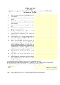 Income Tax  Form No. 3CG Download Application for approval of scientific research programme