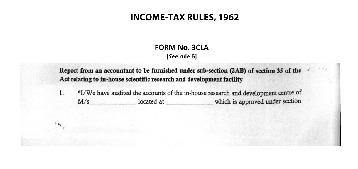 Income Tax Form No. 3CLA Download Report from an accountant to be furnished