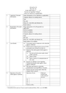 Income Tax Form No. 8A Download In the High Court of ……… or Income-tax Appellate Tribunal…..