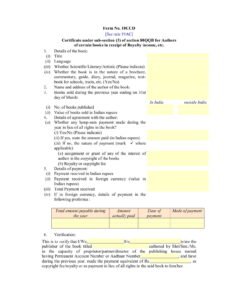 Income Tax Form No.10CCD Certificate under sub-section (3) of section 80QQB