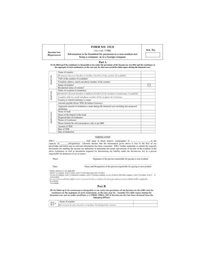 Form 10fa Income Tax Form No.10FA Download Application for Certificate of ...