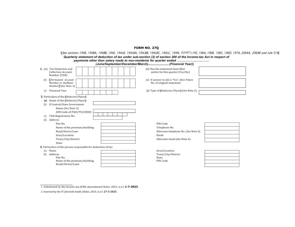 Income Tax Form No. 6CA Download Report under section 132(9D) of the ...
