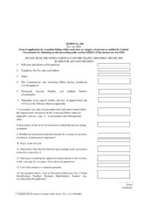 Income Tax Form No.34E Download Form of application by a resident falling within such