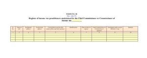 Income Tax Form No.38 Download Register of income-tax practitioners maintained by the Chief