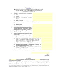 Income Tax Form No.3CEA Download Report of an accountant to be furnished by an assessee