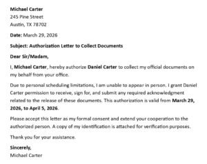 Authorization Letter (USA Format + 5 Easy Templates)