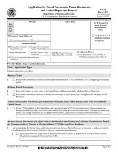 Form I-131 PDF Download – Application for Travel Document