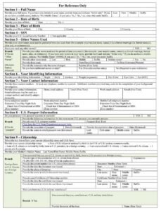 Form SF-85 PDF Download – Federal Employment Background Check