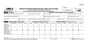 IRS Form 1095-C PDF Download – Employer Health Coverage Form