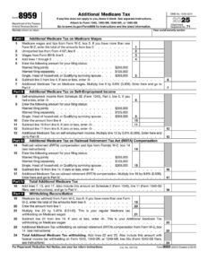 IRS Form 8959 PDF Download – Additional Medicare Tax