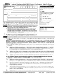 IRS Form 941-X PDF Download – Adjusted Employer Tax Return