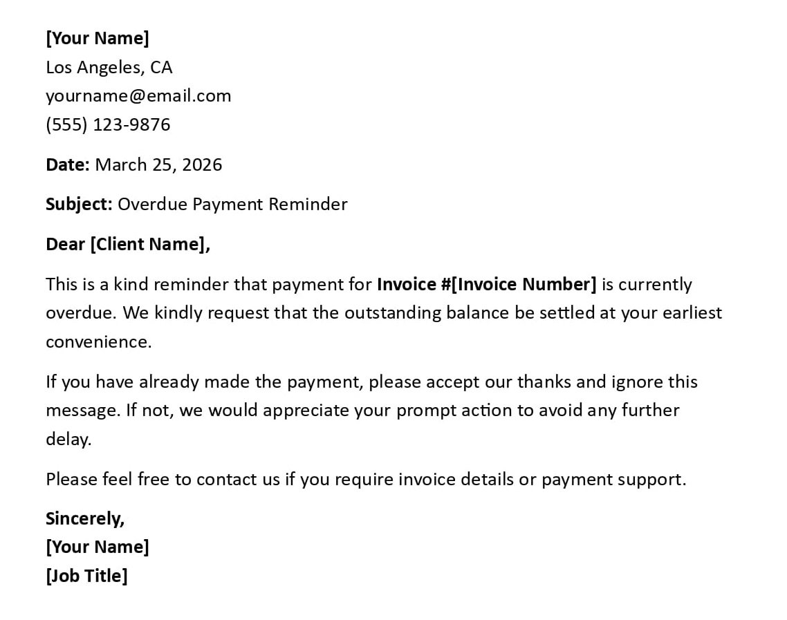 Overdue Payment Reminder