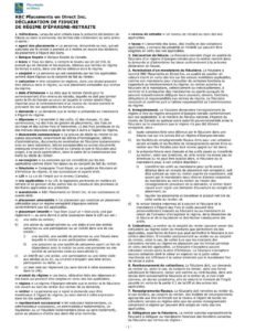 RBC Bank Form - Declaration of Trust (French Version) PDF Download