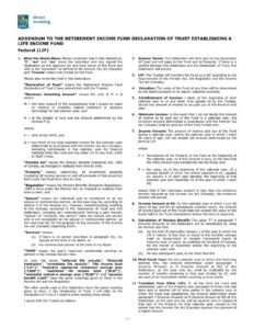 RBC Bank Form - LIF - Federal Addendum PDF Download