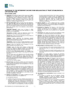 RBC Bank Form -  LIF - Nova Scotia Addendum (for LIFs opened before April 1st 2025)  PDF Download