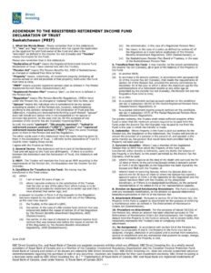 RBC Bank Form - PRIF - Saskatchewan Addendum PDF Download