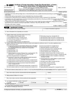 RBC Bank Form - W-8IMY Form - Internal Revenue Service (IRS) PDF Download