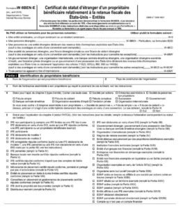 Scotia Bank Form - For Entities claiming a Non-U.S. status PDF Download
