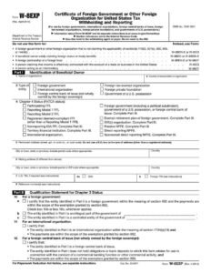 Scotia Bank Form - W-8EXP For Organizations claiming a Non-U.S. status PDF Download