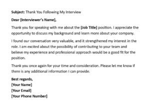 Follow-Up Email After Interview (USA HR Approved + 5 Templates)