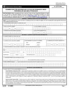 VA Form 21-2680 PDF Download – Housebound Examination