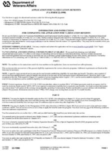 VA Form 22-1990 PDF Download – Education Benefits Application
