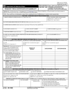 VA Form 26-1880 PDF Download – Home Loan Eligibility