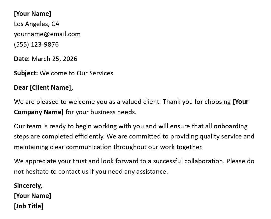 Welcome to Our Services