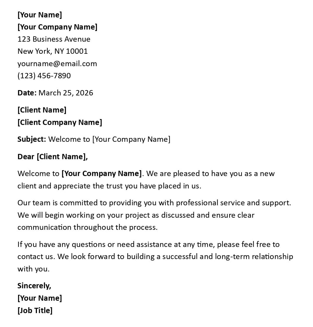 Welcome to [Your Company Name]