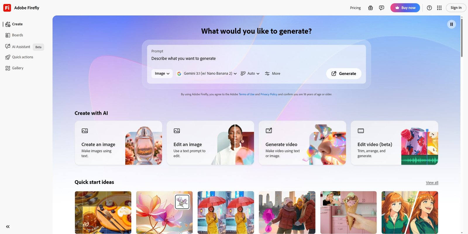Adobe Firefly AI Tool