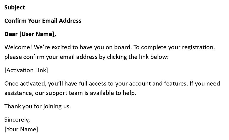 Confirm Your Email Address