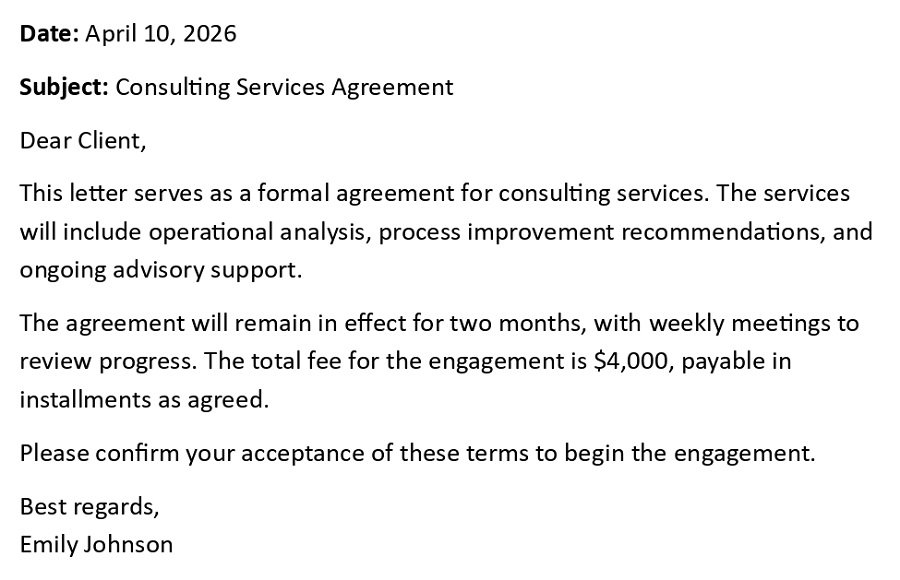 Consulting Services Agreement