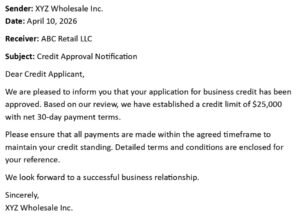 Credit Approval Notification