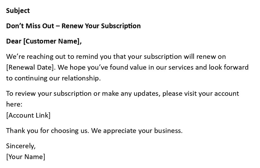 Don’t Miss Out – Renew Your Subscription